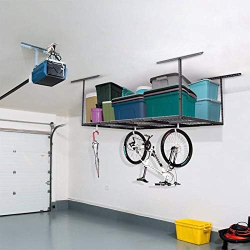 SG36B Heavy Duty Steel Ceiling Shelving Unit 200kg Black 183cm x 91cm