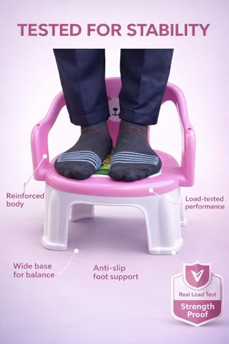 Image of MY LITTLE TOWN Kids Feeding Chair| Musical Chu Chu Chair| Baby Chair| 4-36 Months| Baby Chair| Portable| Booster seat (Pink)
