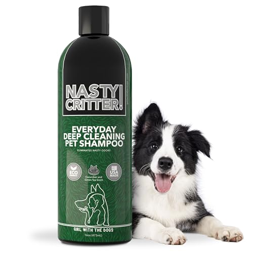 Nasty Critter! by Girl With The Dogs - Made in USA - Deep Clean Everyday Dog Shampoo for 8 Weeks+ (16 Oz)