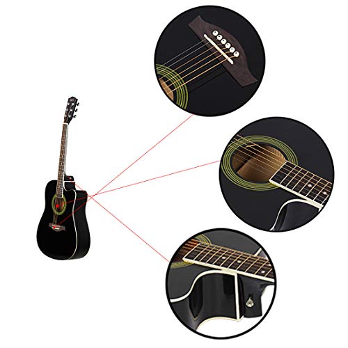 Guitare, guitare folk de 104,1 cm, guitare de style classique, guitare professionnelle pour débutant, instrument à cordes, instrument de guitare, guitare acoustique, guitare folk, guitare en tilleul - Les Beatles, Paul McCartney, John Lennon, RIngo Starr, George Harrison Guitare, guitare folk de 104,1 cm, guitare de style classique, guitare professionnelle pour débutant, instrument à cordes, instrument de guitare, guitare acoustique, guitare folk, guitare en tilleul – Image 7
