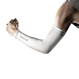 ザムスト(ZAMST) 着圧アームカバー アームスリーブ コンプレッション ランニング (両腕入り) Sサイズ ホワイト 385811