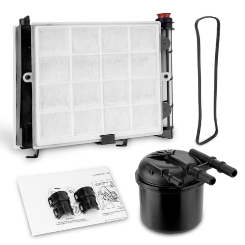 Fuel Filter Element 6.7 Diesel Compatible with 2017-2024 Ford F250 F350 F450 F550 Super Duty 6.7L Powerstroke Fuel Filter Water Separator Kit Replace# FD-4624 FD-4625 HC3Z-9N184-B HC3Z-9N184-C