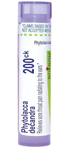 Boiron Phytolacca Decandra 200Ck Homeopathic Medicine for Sore Throat - 80 Pellets