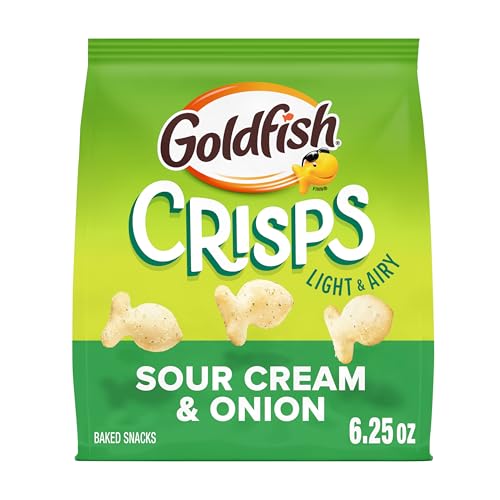 Goldfish Crisps Sour Cream & Onion Baked Chip Crackers