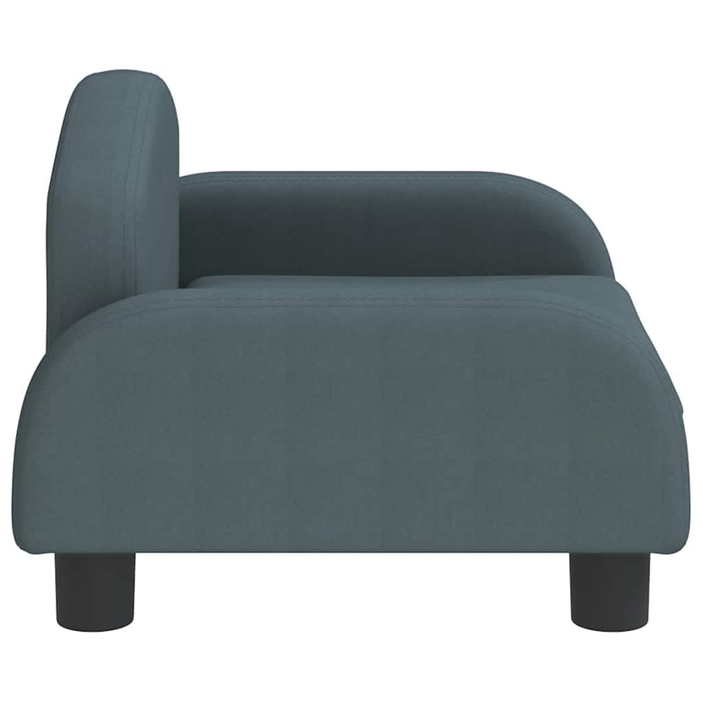 Cuccia per cani in tessuto con imbottitura in schiuma, stabile struttura in pino, antiscivolo, per cani di piccola taglia, cuccioli e anziani, grigio scuro, 50 x 40 x 30 cm, comodo posto per