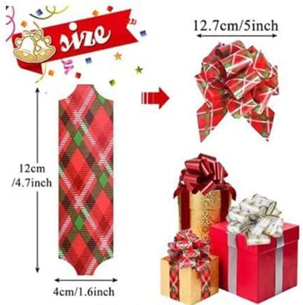 Amazon | LUCHUAN クリスマス リボン ラッピング フラワー リボン