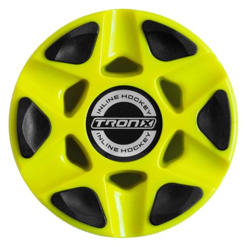 TronX Stryker Roller Hockey Pucks (Yellow)