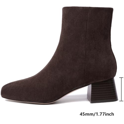 Image of Susanny High Heel Boots for Women,Womens Platform Boot Heels Sexy Round Toe Lace UP High Heels Mid Calf Boots