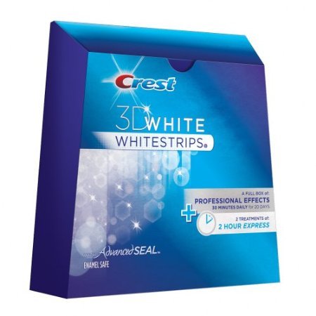 Crest 3D White Professional Effects Plus 1 Hour Express Whitening Treatment, 22 Count (packaging may vary)