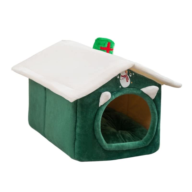 Lit chaud chat et chien WUURAA en coton doux style Noël