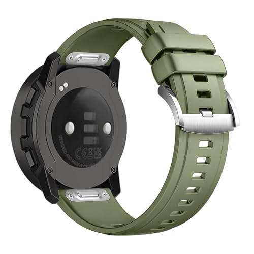 Silicona Correas para Suunto Ambit 2R/3 Peak Correa, Suave con Ajustable Acero Inoxidable Cierre Repuesto Band Deportiva Pulsera Compatibles con Suunto Ambit 3 Sport/3 Run (1)