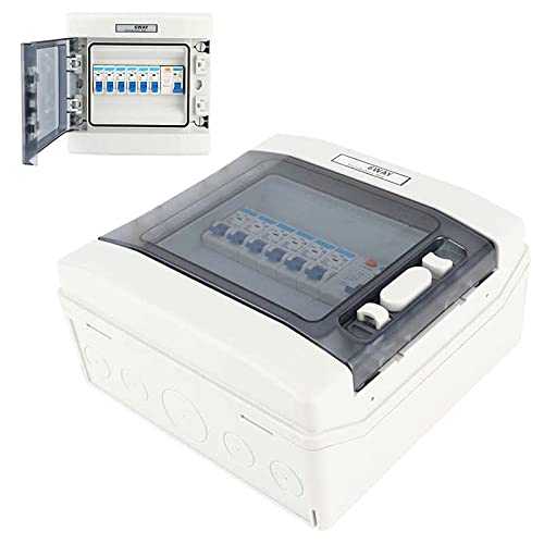 Cuadro Electrico, Cuadro Electrico Superficie Disyuntor en Miniatura Protección contra Fugas 63A 30mA RCD + 6MCB - Estilo 6WAY 230/400V