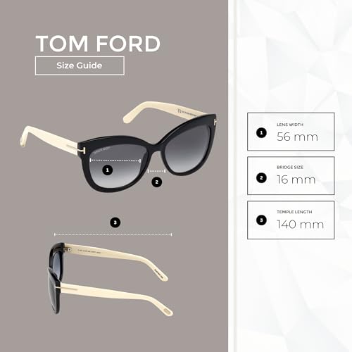 Tom Ford FT0524 Alistair Square Sunglasses for Women +BUNDLE with ACCESSORY EYEWEAR KIT4