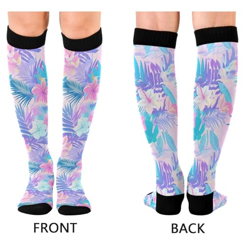 Image of Wusikd Pirate Skulls Compression Socks for Women and Men Circulation Cute Long Socks for Athletic Running 1