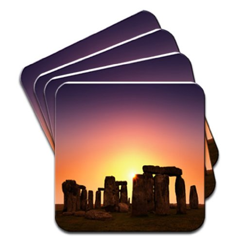 Stonehenge Pagan Sunset Set of 4 Coasters