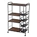 Susany Scaffale organizer cucina scaffale da cucina ripiani da cucina a 4 livelli con 4 cestini in rete metallica