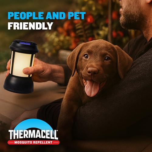 Image of Thermacell Mosquito Repellent Lantern; No Spray Mosquito Repellent For Patios; Includes 12-Hours of Protection; Scent-Free, No Flame Citronella Candle Alternative