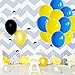 AnnoDeel 50 Pcs 12inch Yellow and Blue Latex Balloons,Yellow Balloons and Blue Balloons for Birthday Wedding Party Spring Decorations