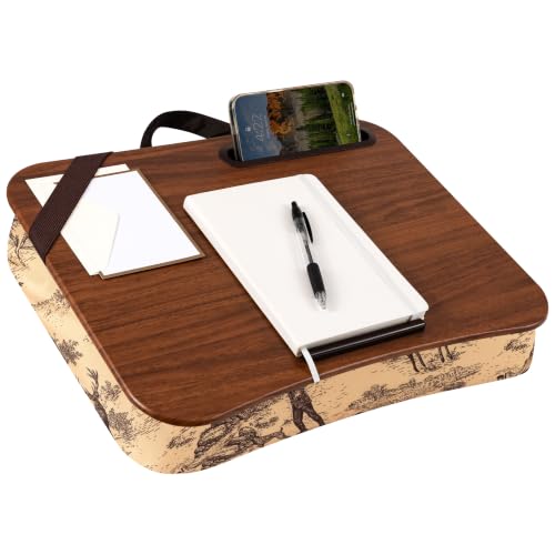Image of LAPGEAR Designer Lap Desk - Rustic Brown, Fits 15.6 inch Laptops