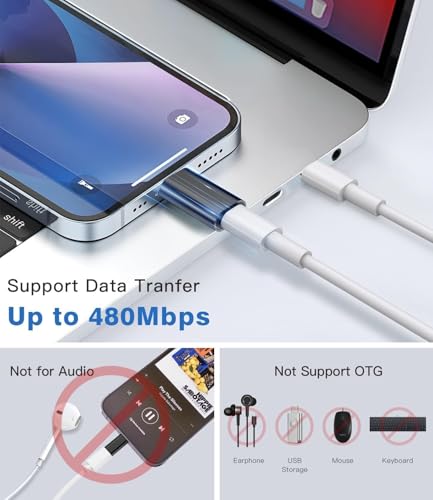 REDWIND USB C to Lightning Adapter,Support 27W Fast Charging & Data Sync & Lightning to USB-C Adapter for iPhone 16/15 Pro Max Plus/14/13/12/11,for... - Image 4