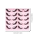 MAYMEET 3D False Eyelashes Faux Mink Fake Lashes 10 Pairs Fluffy Flutter Cat Eye & Fox Eye Styles,18mmm DIY Long Wispy Strip Soft Band for Beauty Makeup, Natural Dramatic Look