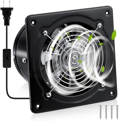 Yaocom 6 Inch Exhaust Fan 308CFM Kitchen Exhaust Fan with Switch Small ...