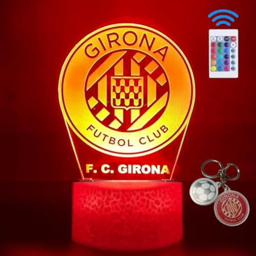 PAGAMADU Lámpara LED 3D decorativa futbol con 16 colores y