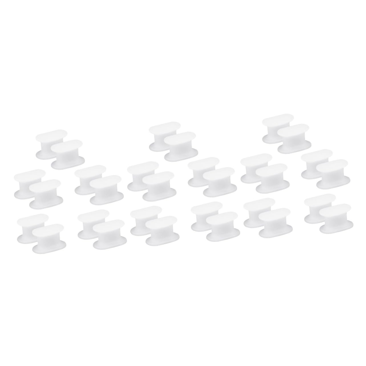 FOMIYES Sets Hallux Straightener Toe Orthoses Bunion Toe Separators for Women White Practical Bunion Straightener Pairs