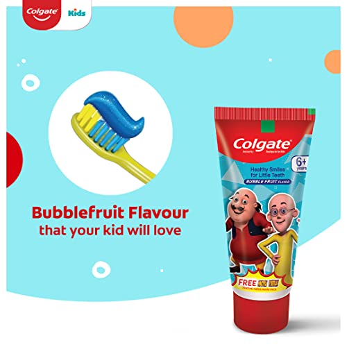 Colgate-Kids-Motu-Patlu-Anticavity-Bubble-Fruit-Flavour-Toothpaste-Cavity-Protection-Enamel-Protection-80g