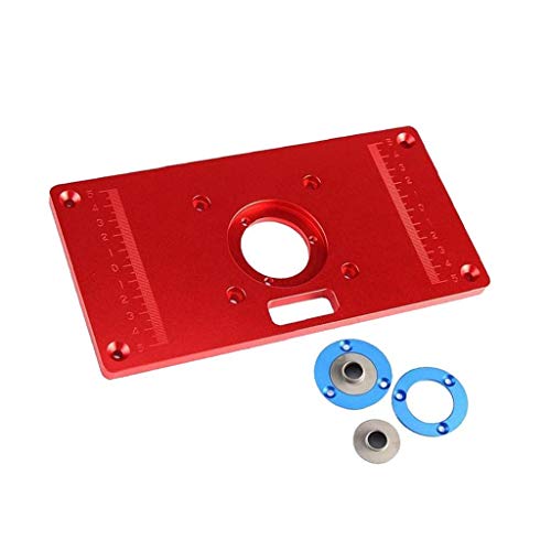Universal Router Table Insert Plate Aluminium Alloy For DIY Woodworking Engraving Machine 235mm x 120mm x 8mm