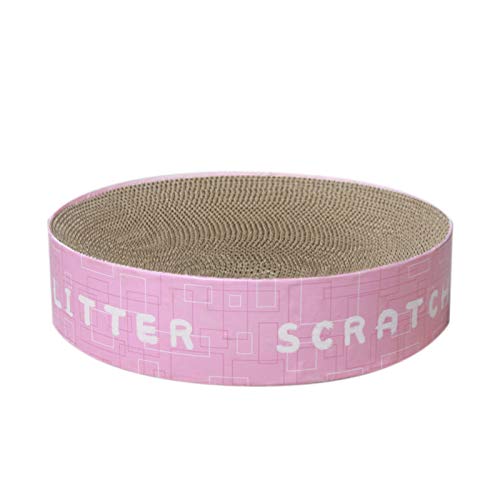 Cicilin Arranhador de gato de papelão para gatos 2 em 1 almofada de arranhão e cama redonda reversív