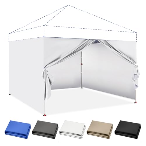 CROWN SHADES 10x10 Canopy Sidewalls (4pck) - Canopy Walls 10x10, Sidewalls for Canopy - Canopy...