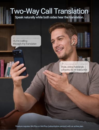 Image of Timekettle W4 Plus AI Translator Earbuds, Subscription Version