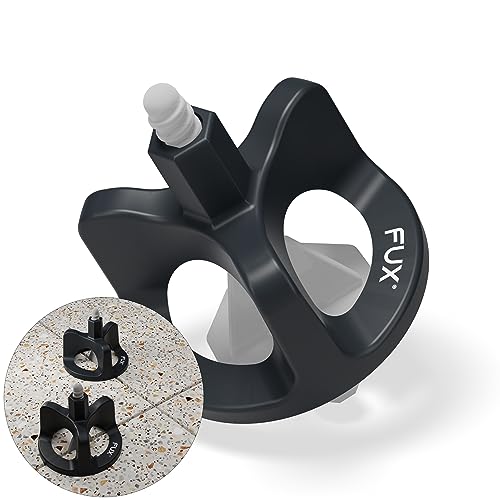 FUX® Système de nivellement pour carrelage 2mm, kit nivellement carrelage : 100 cadrans de serrage + 200 croisillons autonivelants 2mm, outillage carreleur, kit carreleur (300 Set 2mm)