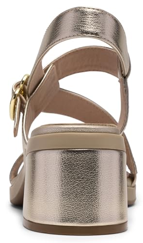 Clarks Clarks Women's Jaylan Sol Heeled Sandal, Champagne, 7