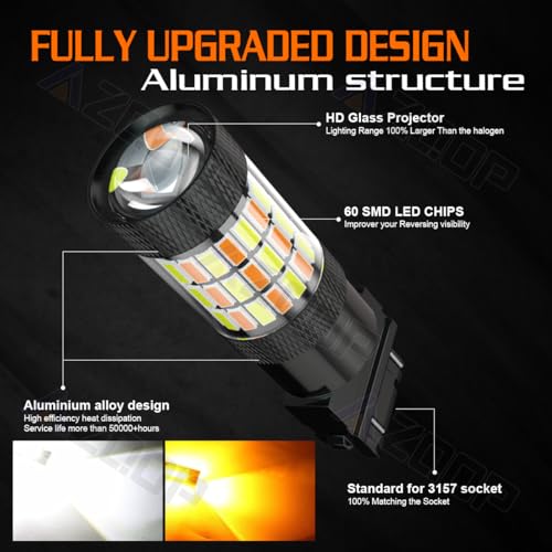 Image of LED Turn Signal Bulbs For Chevy Silverado /GMC Sierra 1500 2500 (2001-2013)