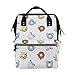 291 Borsa Da Viaggio Ciambelle Animali Carine Zaino Unisex Borsa Fasciatoio Per Neonato Grande Capacità Zaino Borsa Fasciatoio Per Papà Viaggiare Pannolini 28X18X40cm