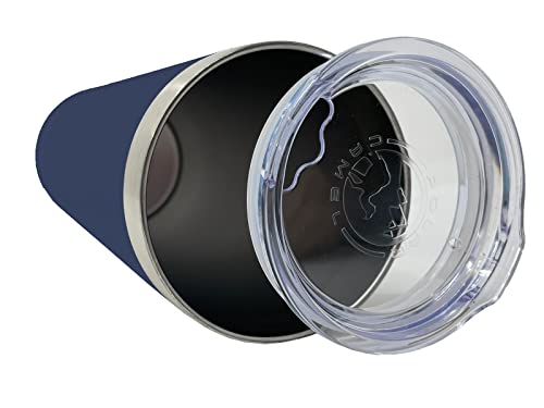 Lasergram 22Oz Vacuum Insulated Skinny Tumbler, Volleyball Ball, Personalized Engraving Included (Navy Blue) #TOP1