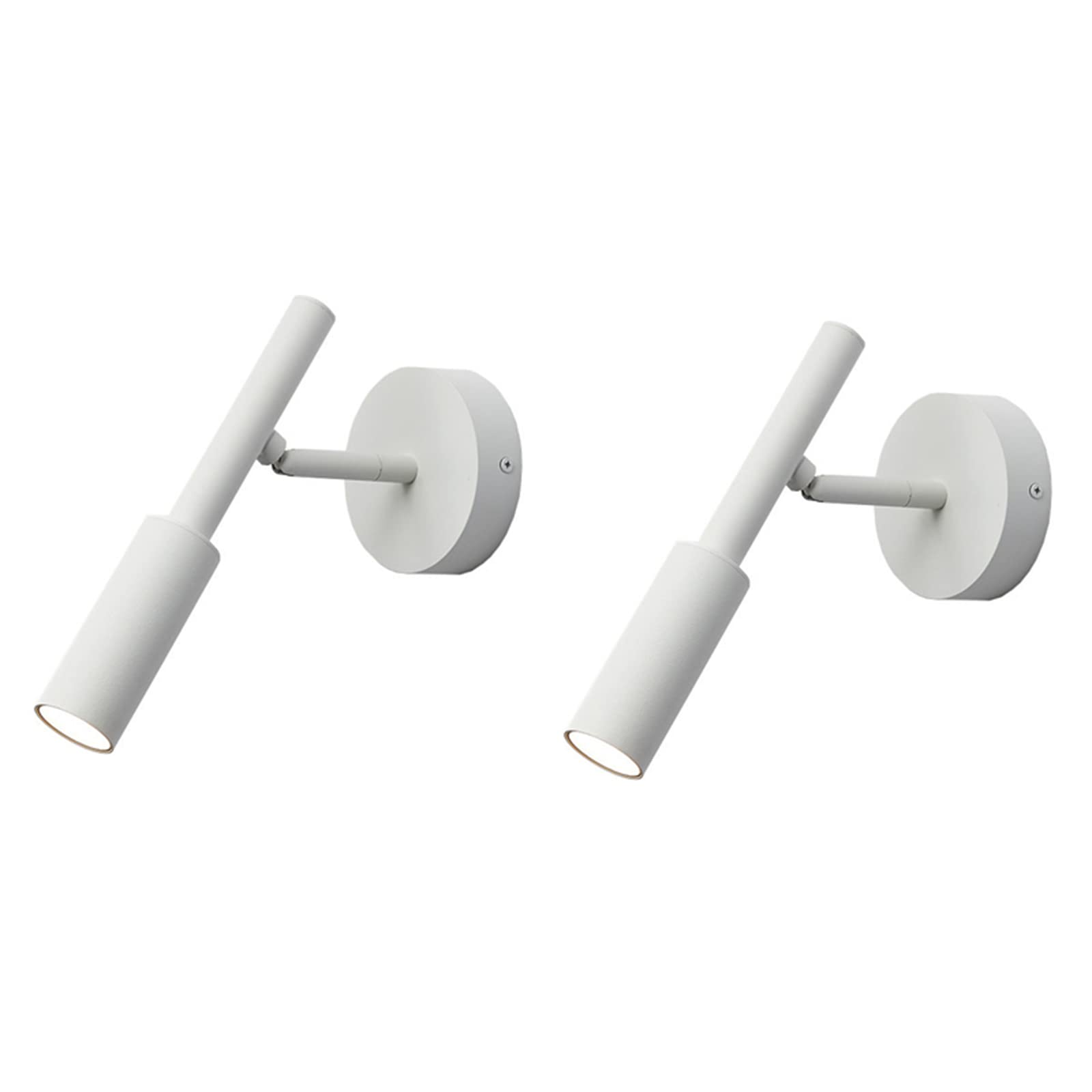 Apliques de pared con ángulo ajustable y metal industrial rústico para lectura, pack de 2