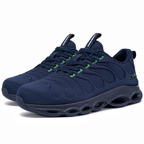 Image of LARNMERN Steel Toe Shoes for Men Women Lightweight Work Safety Shoes Sneakers Comfortable Safety Toe Sneakers Stylish Work Shoe Colorful Zapatos de Seguridad