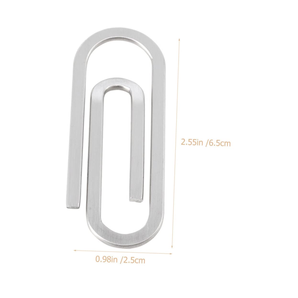 HOMSFOU 5 Set Fermasoldi Inossidabile Clip Per Documenti E Ricevute Pratiche E Resistente Per Ufficio E Casa Design Elegante Per Foto E Note 3 Pezzi * 5