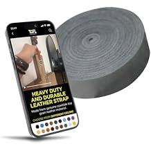 Leather Strap for Crafts & Jewelry | 72 Long 5/8" Wide 1/8" Thick 7-8oz | Genuine Leather Strips for Crafts, Projects or Repairs - Smokey Gray