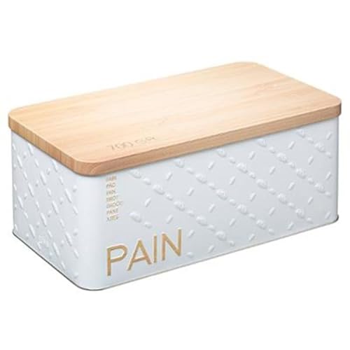 Paris Prix FIVE Simply Smart - Boîte à Pain Scandi 31cm Blanc