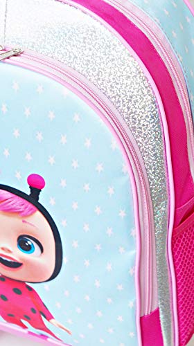 Mochila Cry Babies Lady Rodinhas Lancheira Estojo Kit