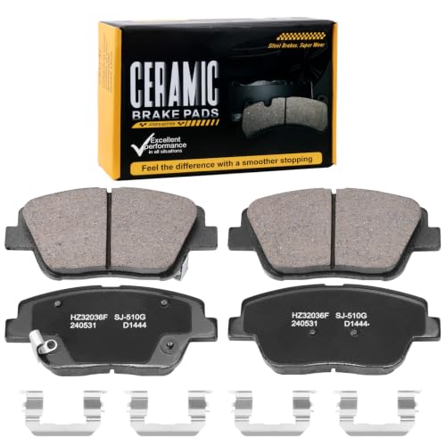 Image of D1444 Front Brake Pad Set Fit For Kia Optima 2014-2015 EX /SX, Optima 2011-2013 2.4L EX,Optima 2011-2015 LX,Optima 2011-2012 Hybrid,For Hyundai Sonata 2011-2014,Sonata 2015 Hybrid Limited