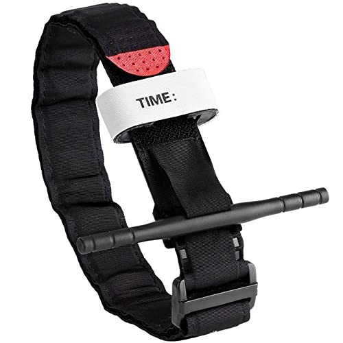 ZYFFHG Garrots 65cm Noir Tourniquet Tourniquet en Nylon Tourniquet d'urgence d'urgence Garrot Kit Libération Rapide à Une Main pour Camping Randonnée Alpinisme Chasse en Plein Air