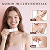 MAXGROOM Rasoio Elettrico Donna, 3-in-1 Impermeabile Depilatore Corpo Donna, Rasoio Parti Intime Kit per Viso, Corpo e Inguine con Lama Ceramica, Ricarica Rapida Type-C, Led Display