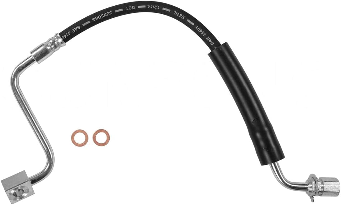 4PCS Front Rear Brake Line Brake Hydraulic Hose Liner Brake Fits Ford Flex 2009-2017 Fits Ford Police Interceptor Sedan 2013-2016 Fits Ford Taurus 2010-2017