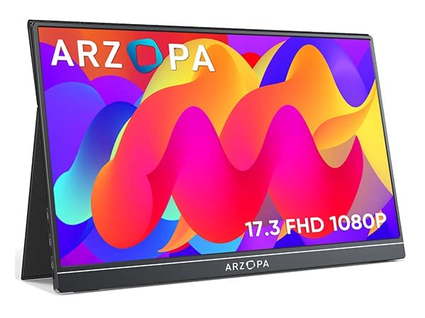 ARZOPA Écrans Portable 15,6" 1920 x 1080 FHD IPS pour Ordinateur