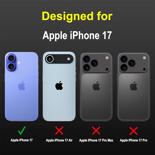 Image of amazon basics Back Case Cover for iPhone 17 | Compatible for iPhone 17 Back Cover | Liquid Silicon Magic Case with Camera Protection | Black